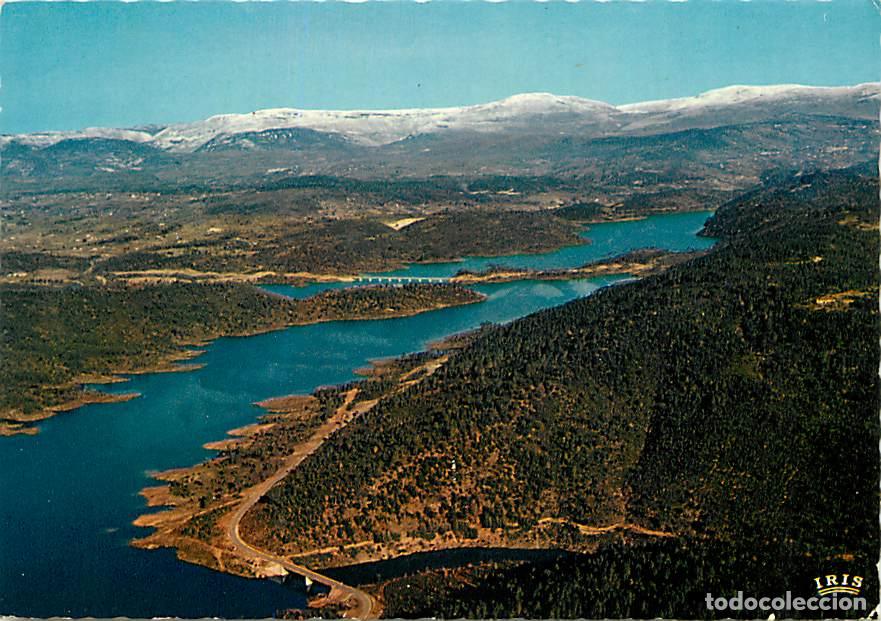 Postais: Francia - 06 - Alpes Maritimes - Le Lac de St-Cassien - Au Loin, les Alpes enneig&eacute;es - Vue a&eacute;rienne
