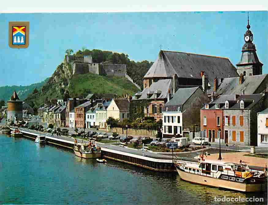 Postales: Francia - 08 - Givet - Le Fort de Charlemont - Bords de Meuse avec l'Eglise St. Hilaire et la Tour V