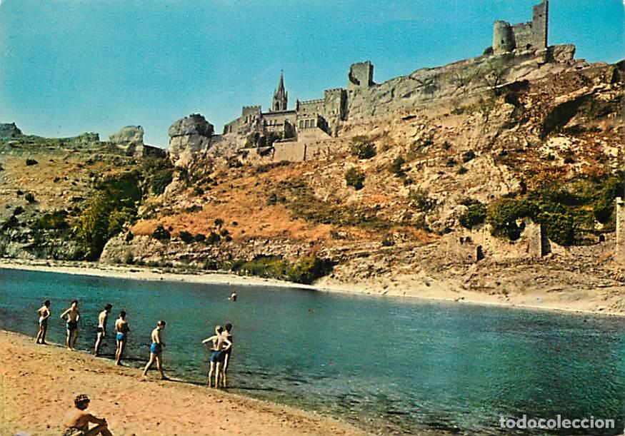 Postkarten: Francia - 07 - Saint Martin d'Ard&egrave;che - Le vieux village d'Aigu&egrave;ze vu de la plage de Saint-Martin -
