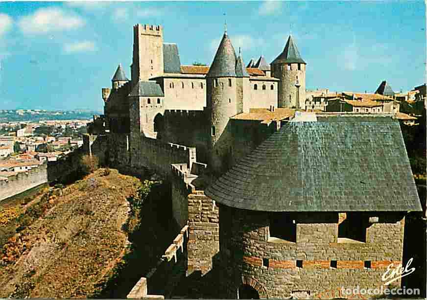 Postales: Francia - 11 - Carcassonne - La Cit&eacute; m&eacute;di&eacute;vale - Le Ch&acirc;teau Comtal - La tour du Four Saint-Nazaire -