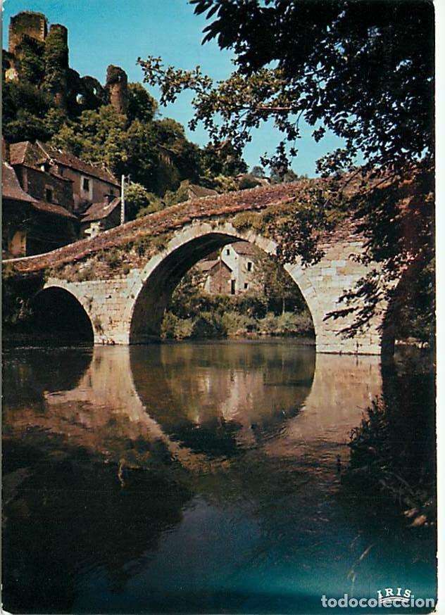 Postais: Francia - 12 - Belcastel - Le pont gothique sur l'Aveyron et les ruines f&eacute;odales - CPM - Voir Scans