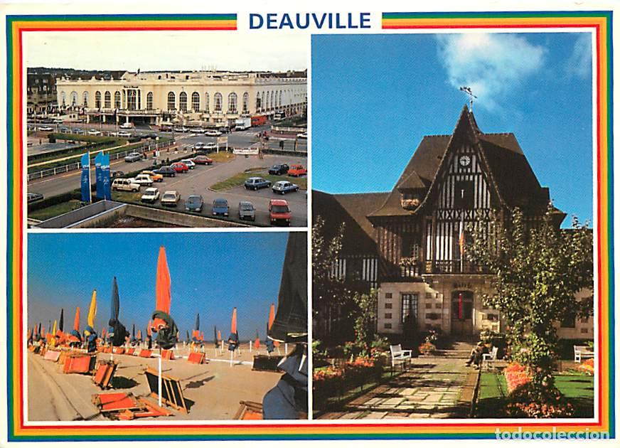 Cartes Postales: Francia - 14 - Deauville - Multivues - Automobiles - Plage - Flamme Postale de Blonville sur Mer - C