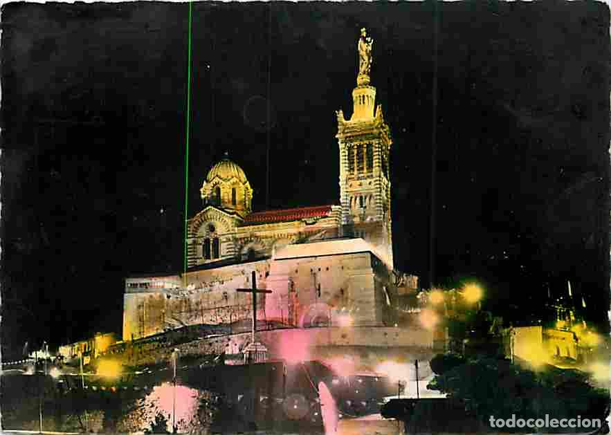 Cartes Postales: Francia - 13 - Marseille - Notre Dame de la Garde - Vue de Nuit - CPM - Voir Scans Recto-Verso