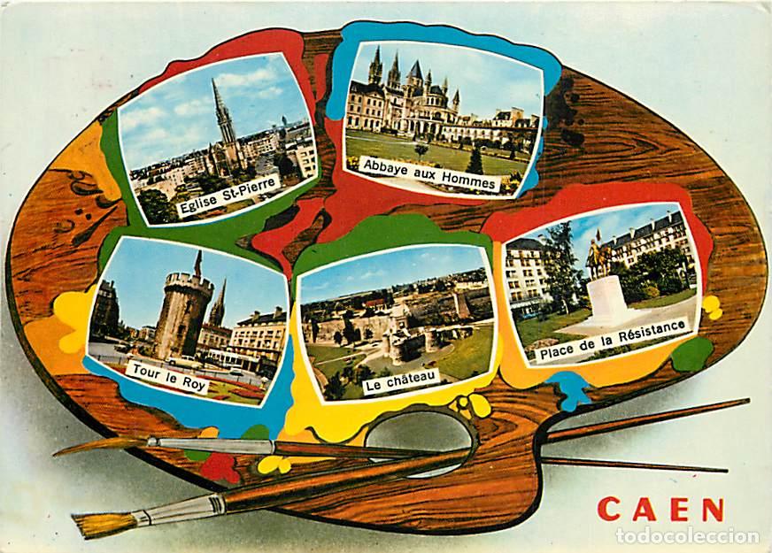 Cartes Postales: Francia - 14 - Caen - Multivues - Palette de peintre - CPM - Voir Scans Recto-Verso