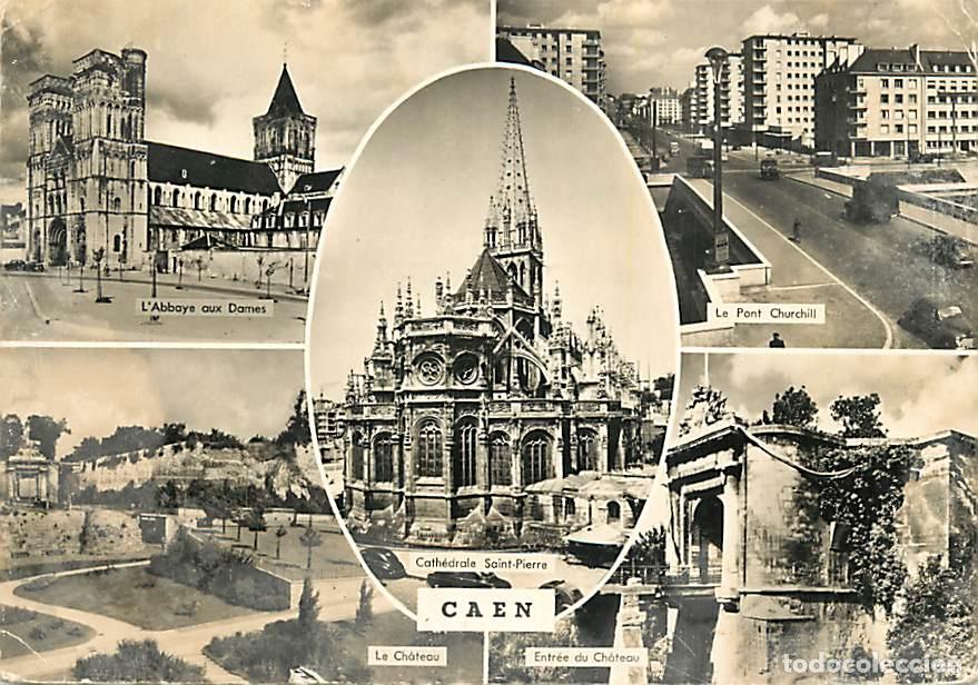 Cartes Postales: Francia - 14 - Caen - Multivues - CPSM grand format - Voir Timbre - Etat pli visible - CPM - Voir Sc