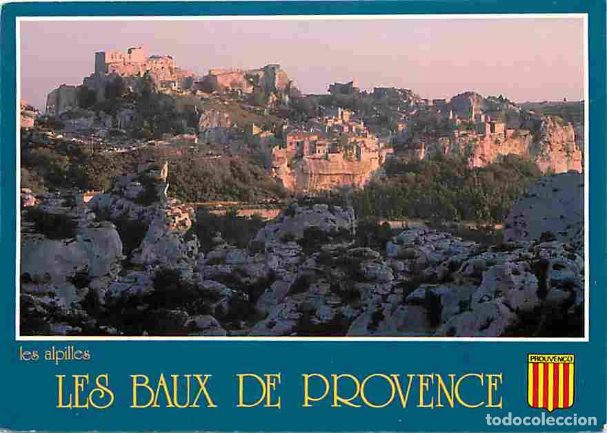 Cartes Postales: Francia - 13 - Les Baux de Provence - Vue G&eacute;n&eacute;rale - Blasons - Flamme Postale - CPM - Voir Scans Rec