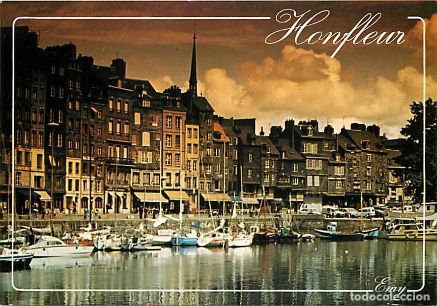 Postais: Francia - 14 - Honfleur - Le Vieux Bassin - Carte Reflets de Normandie - Carte Neuve - CPM - Voir Sc