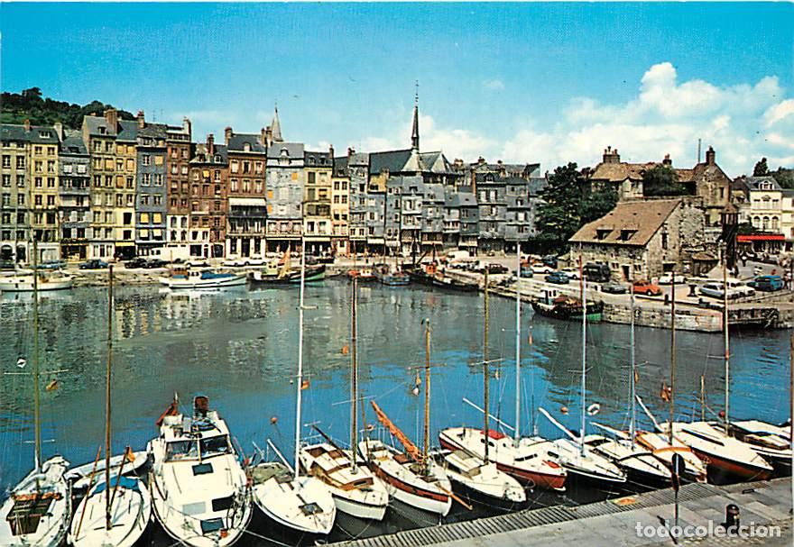 Postais: Francia - 14 - Honfleur - Le vieux bassin, la Lieutenance et les fa&ccedil;ades typiques du quai Sainte-Cat