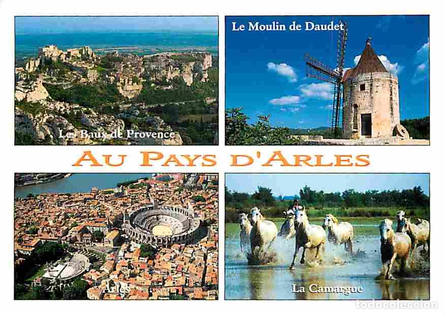 Postais: Francia - 13 - Arles - Multivues - Chevaux - Moulins - Flamme Postale - CPM - Voir Scans Recto-Verso
