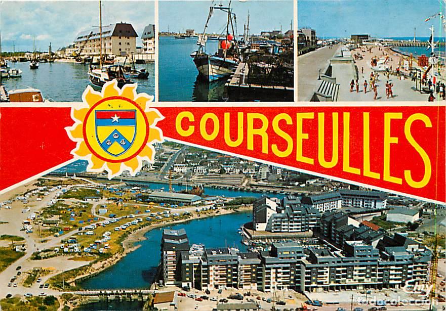 Cartes Postales: Francia - 14 - Courseulles sur Mer - Multivues - Blasons - Immeubles - CPM - Voir Scans Recto-Verso
