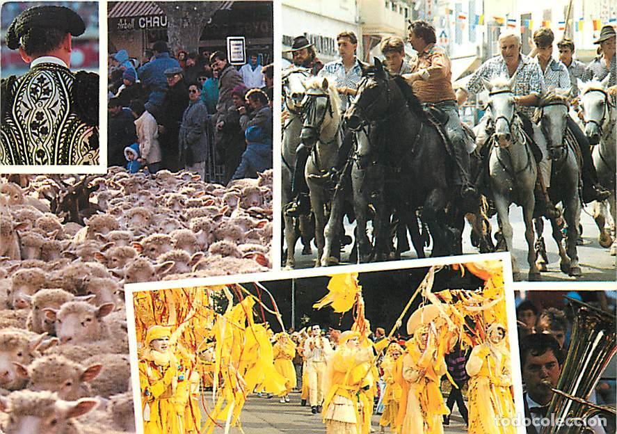 Cartoline: Francia - 13 - Istres - Multivues - Ville de F&ecirc;tes - F&ecirc;te des Bergers. Abrivado - Caramentran. F&ecirc;te