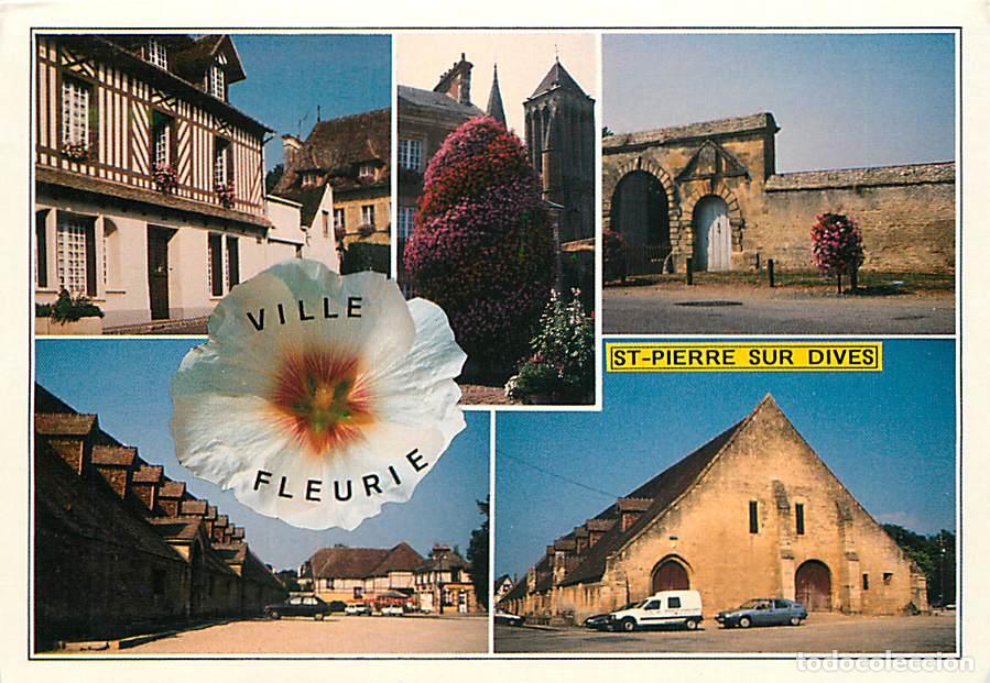 Cartoline: Francia - 14 - Saint Pierre sur Dives - Ville Fleurie - Multivues - Automobiles - Fleurs - Carte Neu