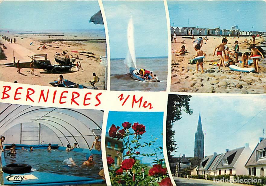Postales: Francia - 14 - Berni&egrave;res sur Mer - Multivues - Sc&egrave;nes de Plage - Piscine couverte - CPM - Voir Scans