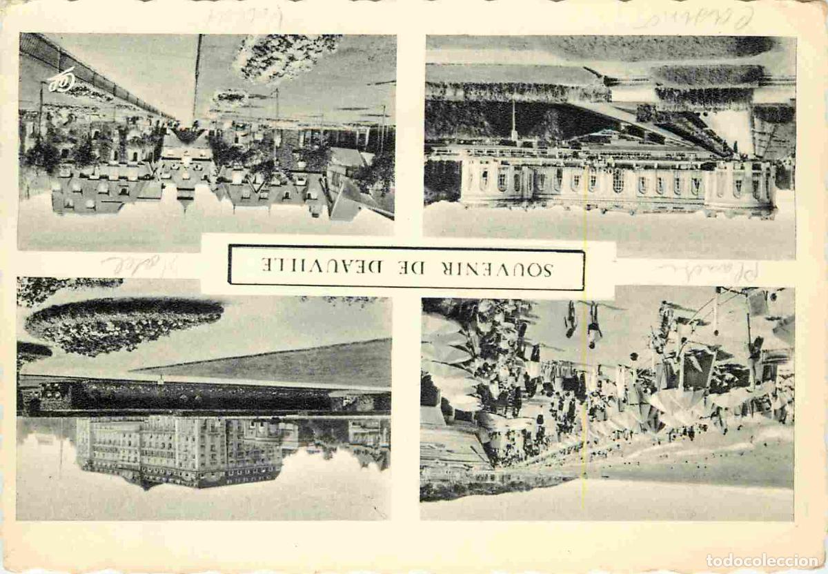 Postales: Francia - 14 - Deauville - Multivues - Carte Dentel&eacute;e - CPSM grand format - Voir Scans Recto-Verso
