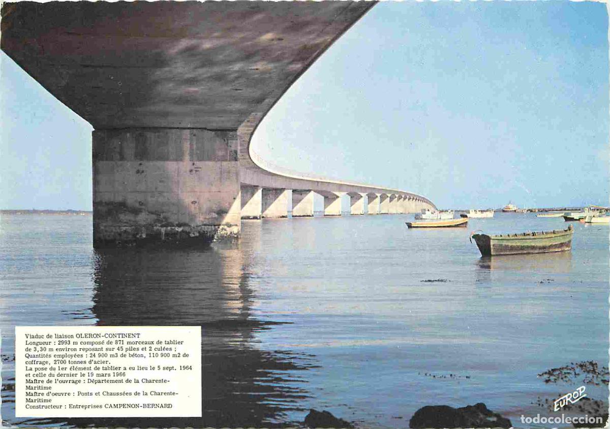 Postales: Francia - 17 - Ile d'Ol&eacute;ron - Le Viaduc Ol&eacute;ron Continent - Carte Dentel&eacute;e - CPSM grand format - Voir