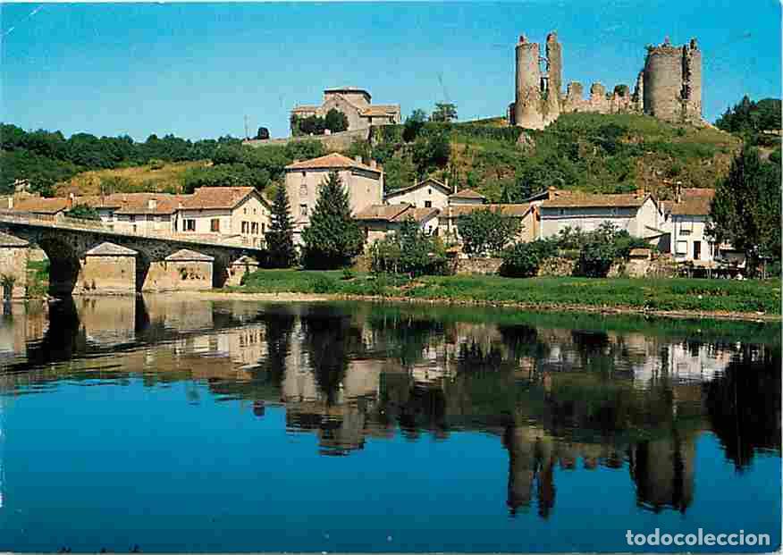 Cartoline: Francia - 16 - Saint Germain de Confolens - Le pont sur la Vienne. L'&eacute;glise et l'ancien ch&acirc;teau f&eacute;od