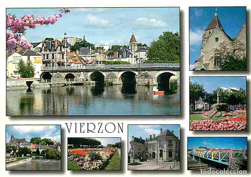 Cartoline: Francia - 18 - Vierzon - Multivues - Fleurs - CPM - Voir Scans Recto-Verso