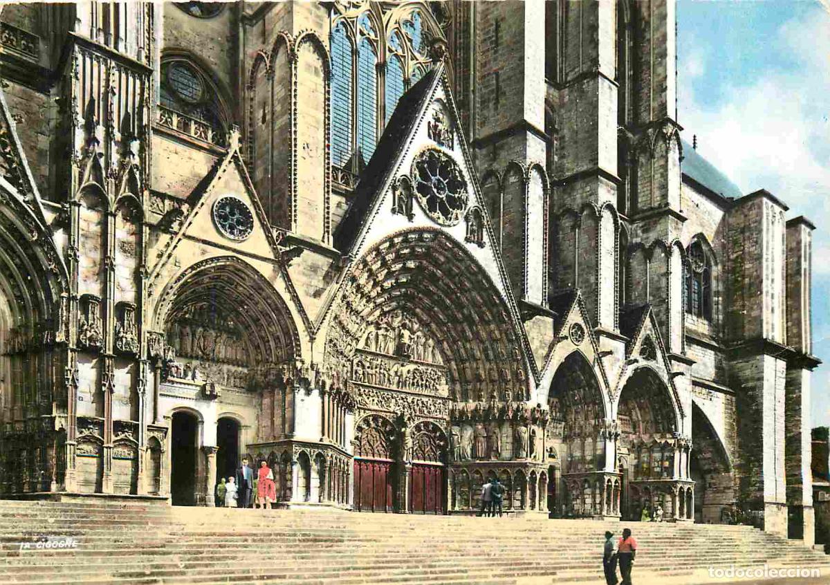 Postales: Francia - 18 - Bourges - Cath&eacute;drale St-Etienne - Mention Photographie v&eacute;ritable - Carte Dentel&eacute;e - C