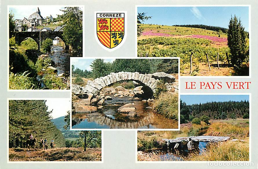 Cartoline: Francia - 19 - Treignac - Multivues - Blasons - Vieux pont de pierre - Carte Neuve - CPM - Voir Scan