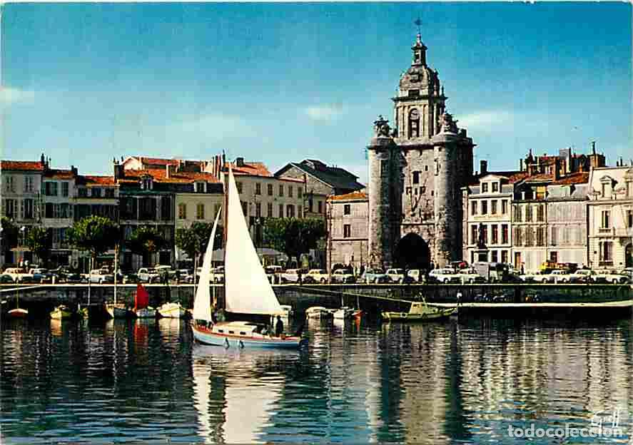 Postales: Francia - 17 - La Rochelle - Tour de la Grosse Horloge - Automobiles - Voilier - Carte Neuve - CPM -