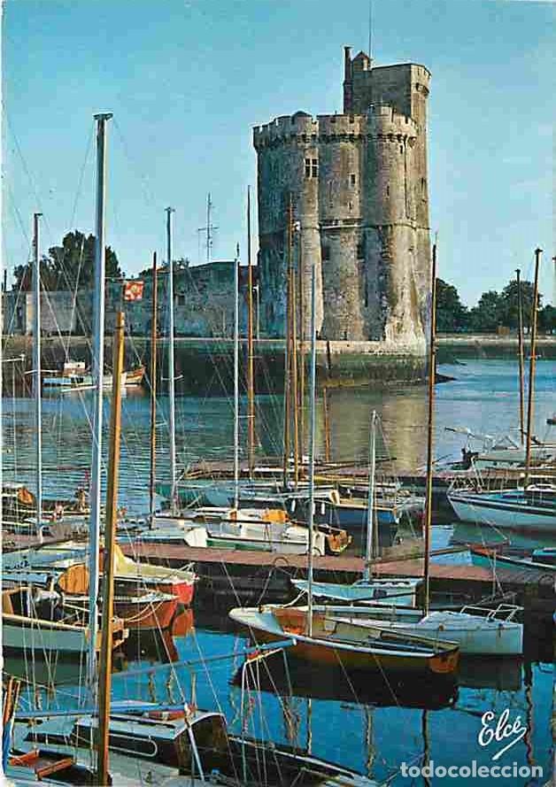 Postales: Francia - 17 - La Rochelle - Un coin du Bassin des Yachts et la Tour Saint-Nicolas - Bateaux - CPM -