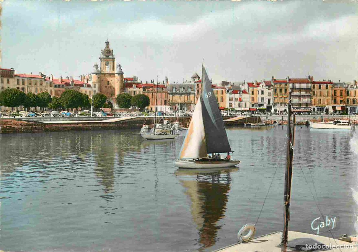 Postales: Francia - 17 - La Rochelle - Le Port et la Tour de la Grosse Horloge - Mention Photographie V&eacute;ritabl