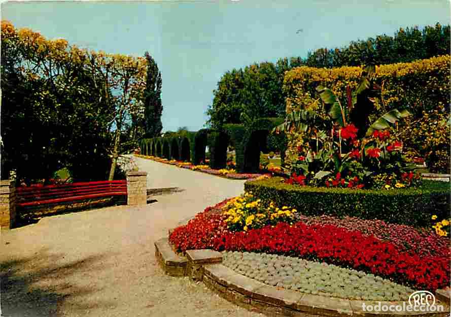 Cartes Postales: Francia - 18 - Bourges - Le Jardin d&eacute;s Pr&eacute;s Fichaux - Fleurs - Flamme Postale de l'exposition Vasare