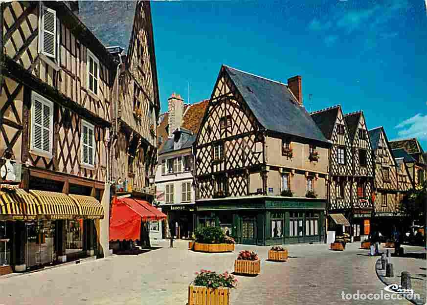 Cartes Postales: Francia - 18 - Bourges - Place Gordaine - Maisons &agrave; pans de bois - Carte Neuve - CPM - Voir Scans Re