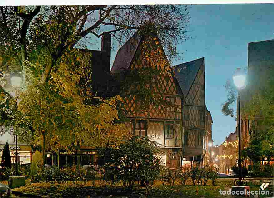 Cartes Postales: Francia - 18 - Bourges - Vieilles maisons au cr&eacute;puscule - Vieilles Maisons &agrave; pans de bois - CPM - Vo