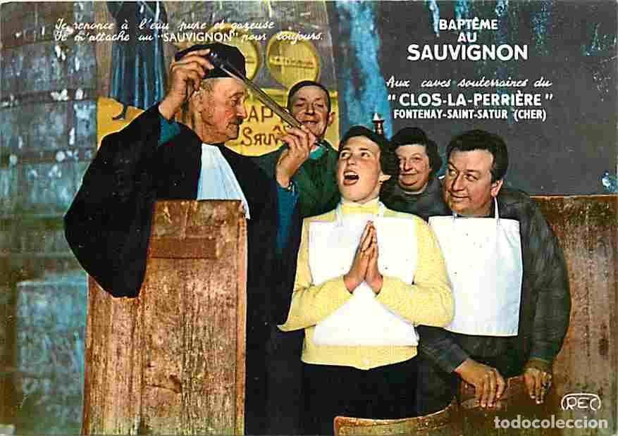 Cartes Postales: Francia - 18 - Fontenay Saint Satur - Caves souterraines du Clos La Perri&egrave;re - Bapteme au Sauvignon