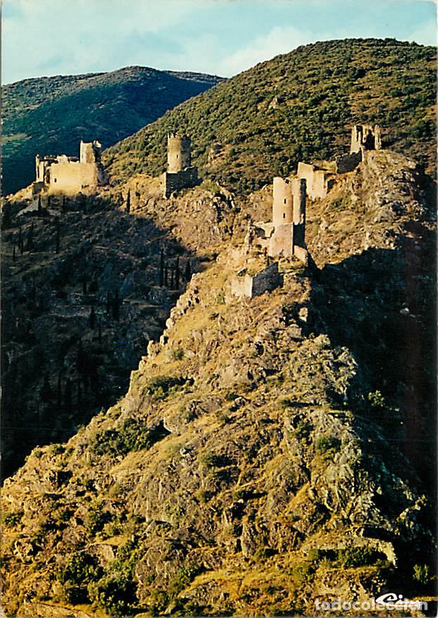 Postales: Francia - 19 - Lastours - Les Quatre Ch&acirc;teaux - Fleur d'Espine (Xe) , Cabaret(XIIe) , Tour R&eacute;gine (X