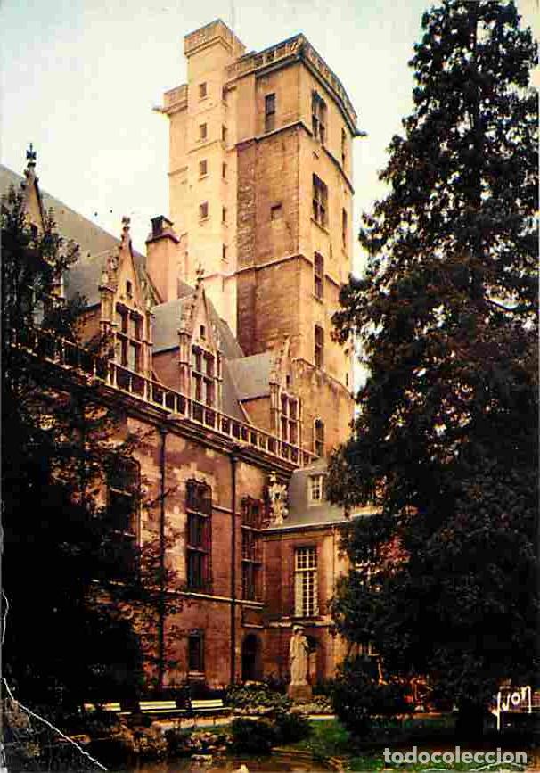 Postales: Francia - 21 - Dijon - Palais des Ducs de Bourgogne - Face nord et la Tour Philippe Le Bon - Flamme