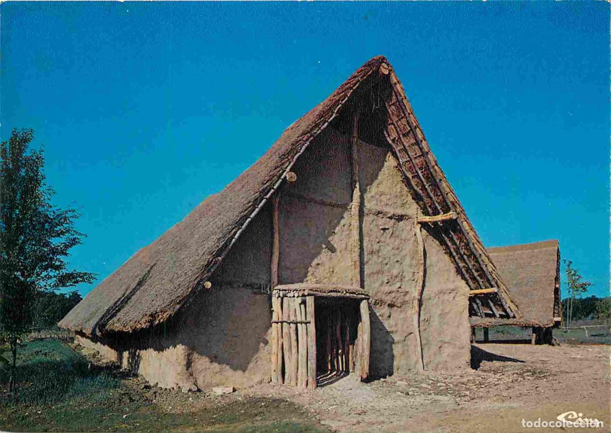 Postales: Francia - 21 - Merceuil - Archeodrome - Autoroute A6 - Aire de Beaune - Huttes N&eacute;olithiques - CPM -