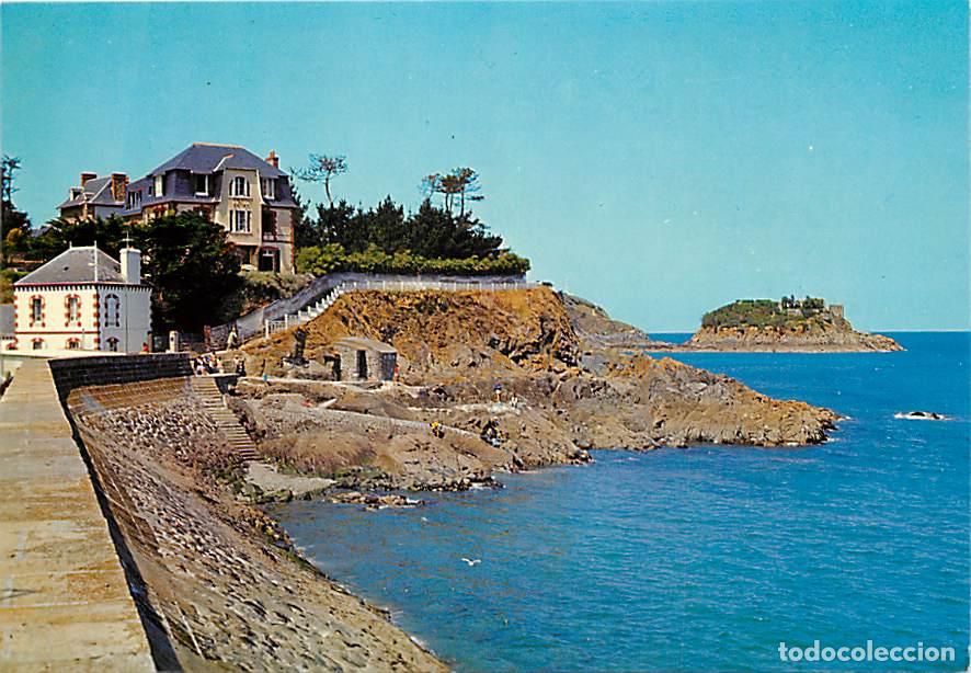 Postales: Francia - 22 - Saint Quay Portrieux - Chemin de ronde et l'Ile de la Comtesse vus de la jet&eacute;e - Flam
