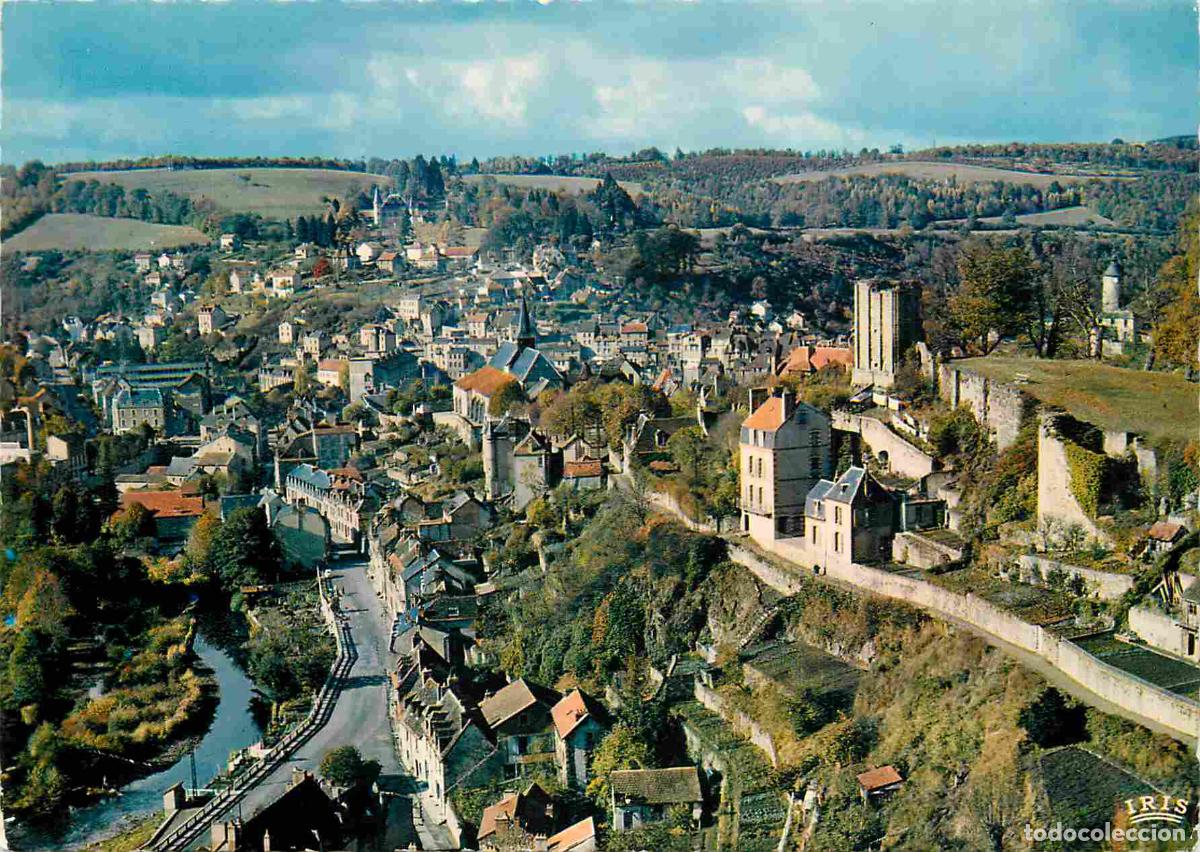 Postales: Francia - 23 - Aubusson - Vue g&eacute;n&eacute;rale - le Chapitre et la Tour de l'Horloge - Carte Dentel&eacute;e - CPM