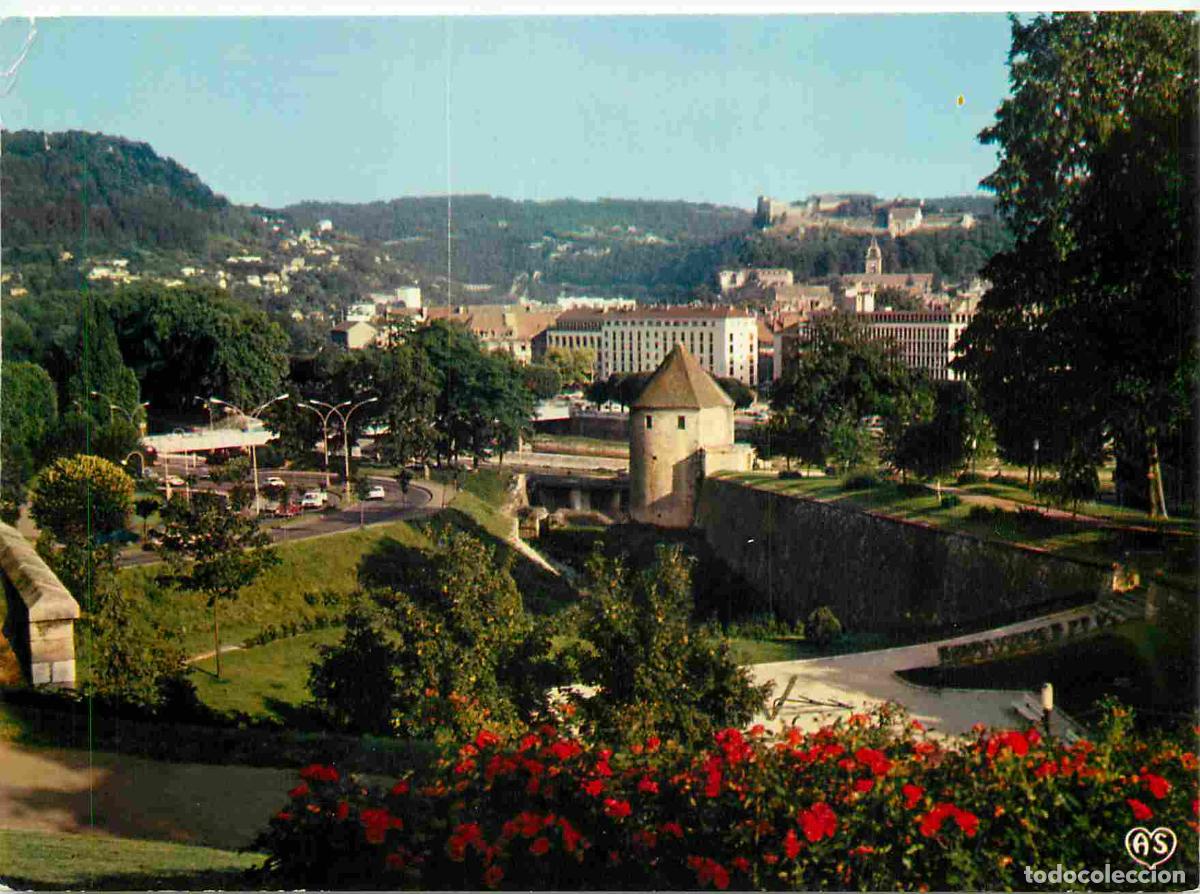 Postales: Francia - 25 - Besancon - Les Remparts - Tour de la Pelotte - Au fond la Citadelle - CPM - Voir Scan