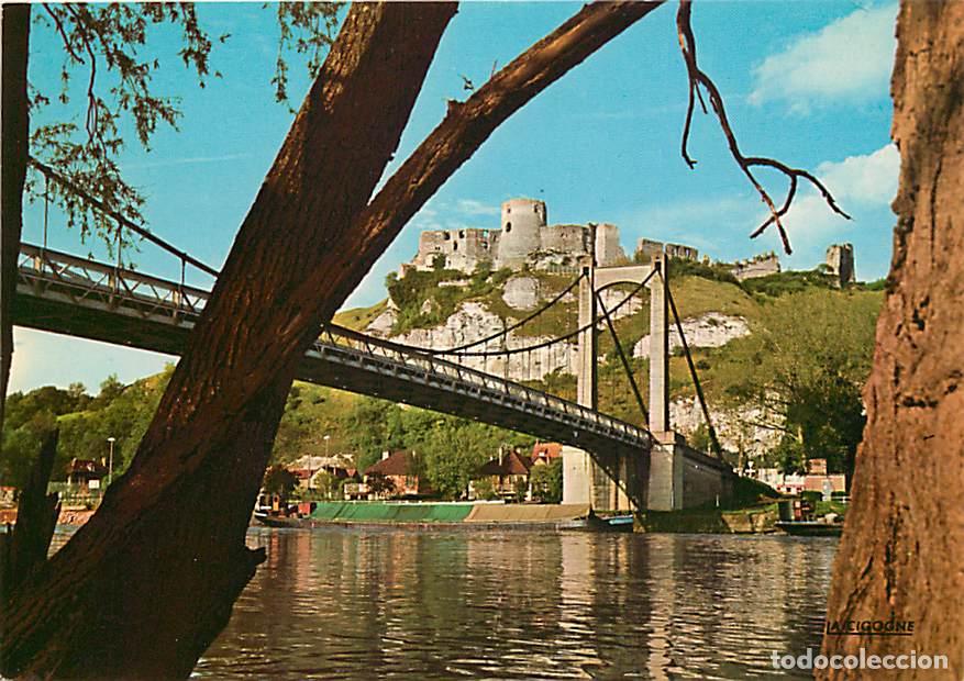 Cartes Postales: Francia - 27 - Les Andelys - Le Ch&acirc;teau Gaillard et le Pont suspendu - CPM - Voir Scans Recto-Verso