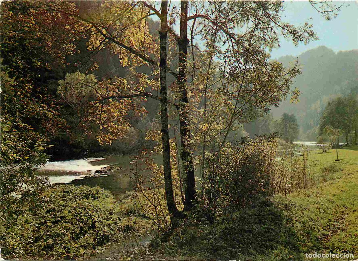 Cartes Postales: Francia - 25 - Goumois - Auberge Le Moulin du plain - Le vieux barrage devant l'H&ocirc;tel - CPM - Voir S