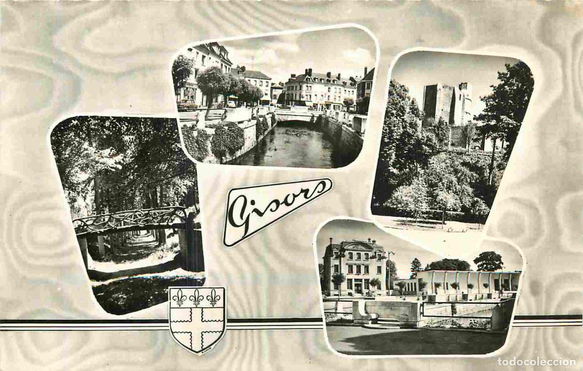 Postkarten: Francia - 27 - Gisors - Multivues - Blasons - Mention Photographie V&eacute;ritable - Carte Dentel&eacute;e - CPSM
