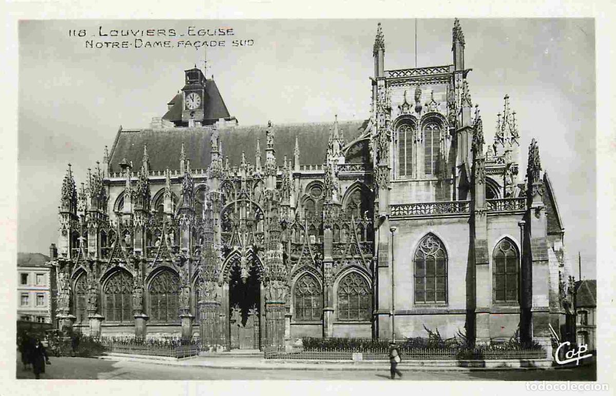 Postkarten: Francia - 27 - Louviers - Eglise Notre Dame - Mention Photographie V&eacute;ritable - CPSM format CPA - Voi
