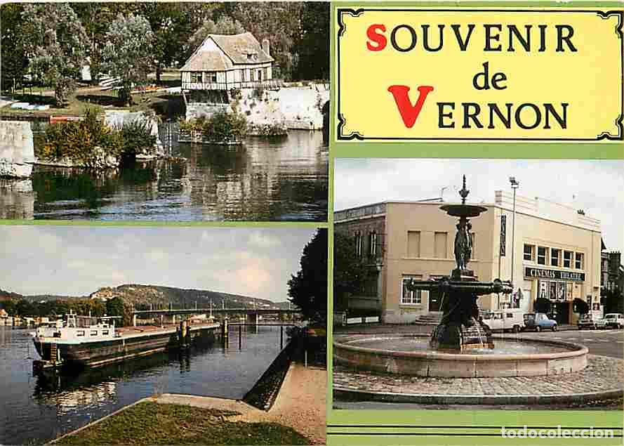 Postais: Francia - 27 - Vernon - Multivues - Automobiles - P&eacute;niche - CPM - Voir Scans Recto-Verso