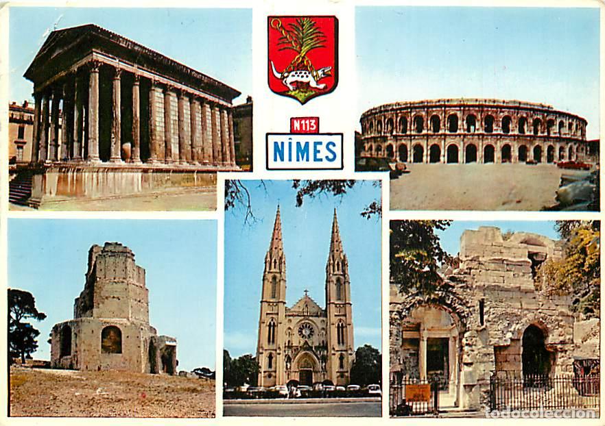 Postais: Francia - 30 - Nimes - Multivues - Blasons - CPM - Voir Scans Recto-Verso