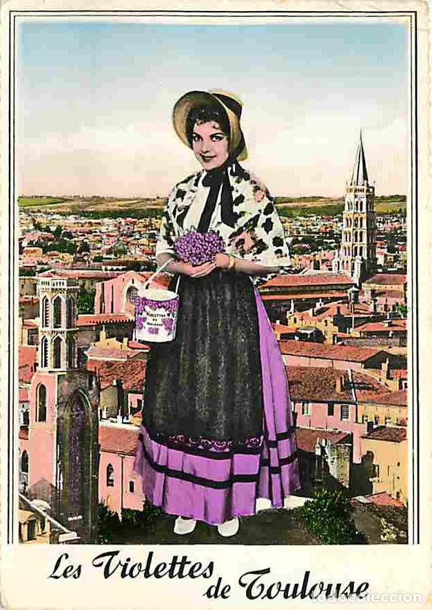 Postales: Francia - 31 - Toulouse - Tour des Cordeliers et Clocher de la Basilique Saint Sernin - Les Violette