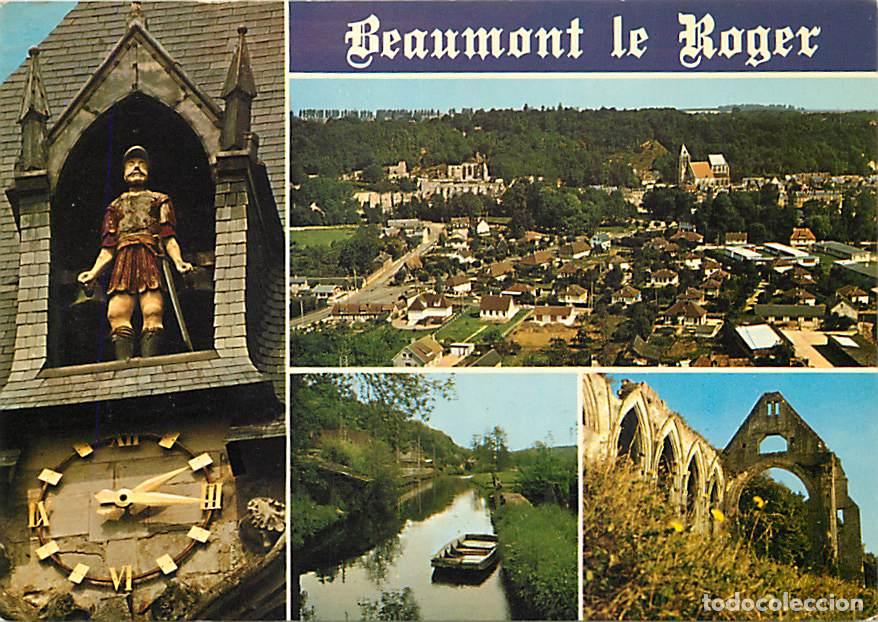 Postkarten: Francia - 27 - Beaumont le Roger - Multivues - Horloge - CPM - Voir Scans Recto-Verso