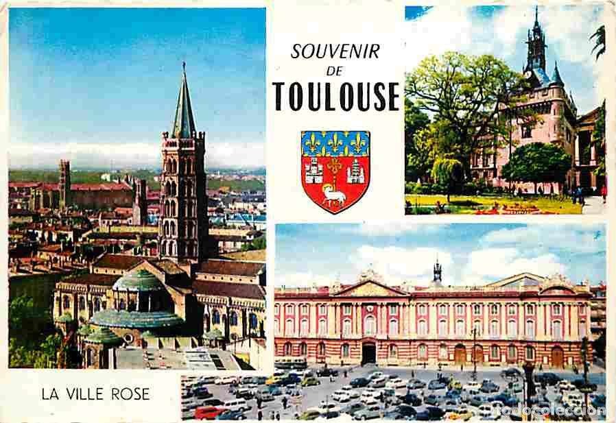 Postkarten: Francia - 31 - Toulouse - Multivues - Blasons - Automobiles - Flamme Postale - CPM - Voir Scans Rect