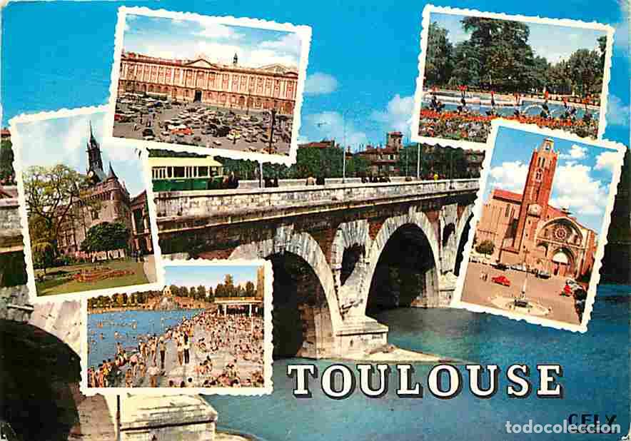 Postkarten: Francia - 31 - Toulouse - Multivues - Automobiles - Piscine Municipale - CPM - Voir Scans Recto-Vers