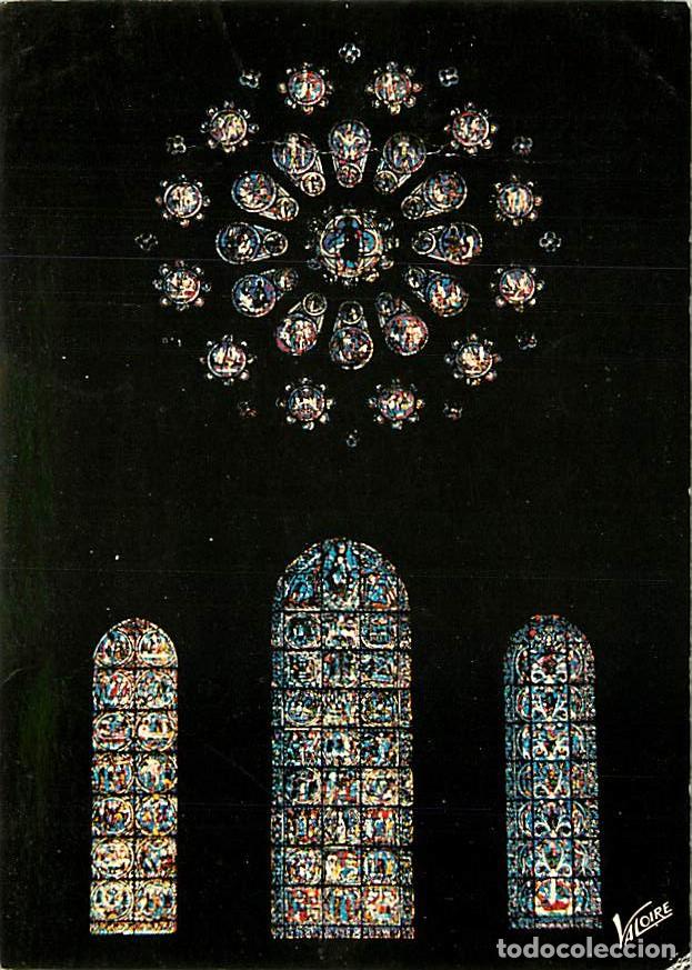 Cartoline: Francia - 28 - Chartres - Int&eacute;rieur de la Cath&eacute;drale Notre Dame - Vitraux Religieux - la rose ouest