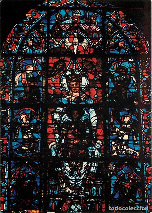 Cartoline: Francia - 28 - Chartres - Int&eacute;rieur de la Cath&eacute;drale Notre Dame - Vitraux Religieux - Notre-Dame de