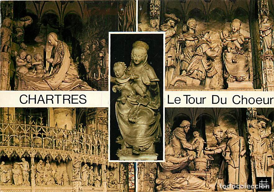 Postales: Francia - 28 - Chartres - Cath&eacute;drale Notre Dame - La Tour du Ch�ur - Multivues - Art Religieux - CPS