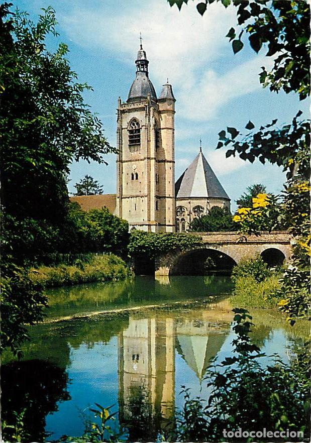 Postales: Francia - 28 - Nogent le Rotrou - Au bord de l'Huisne, la tour et le ch�ur de l'&eacute;glise Saint-Hilaire